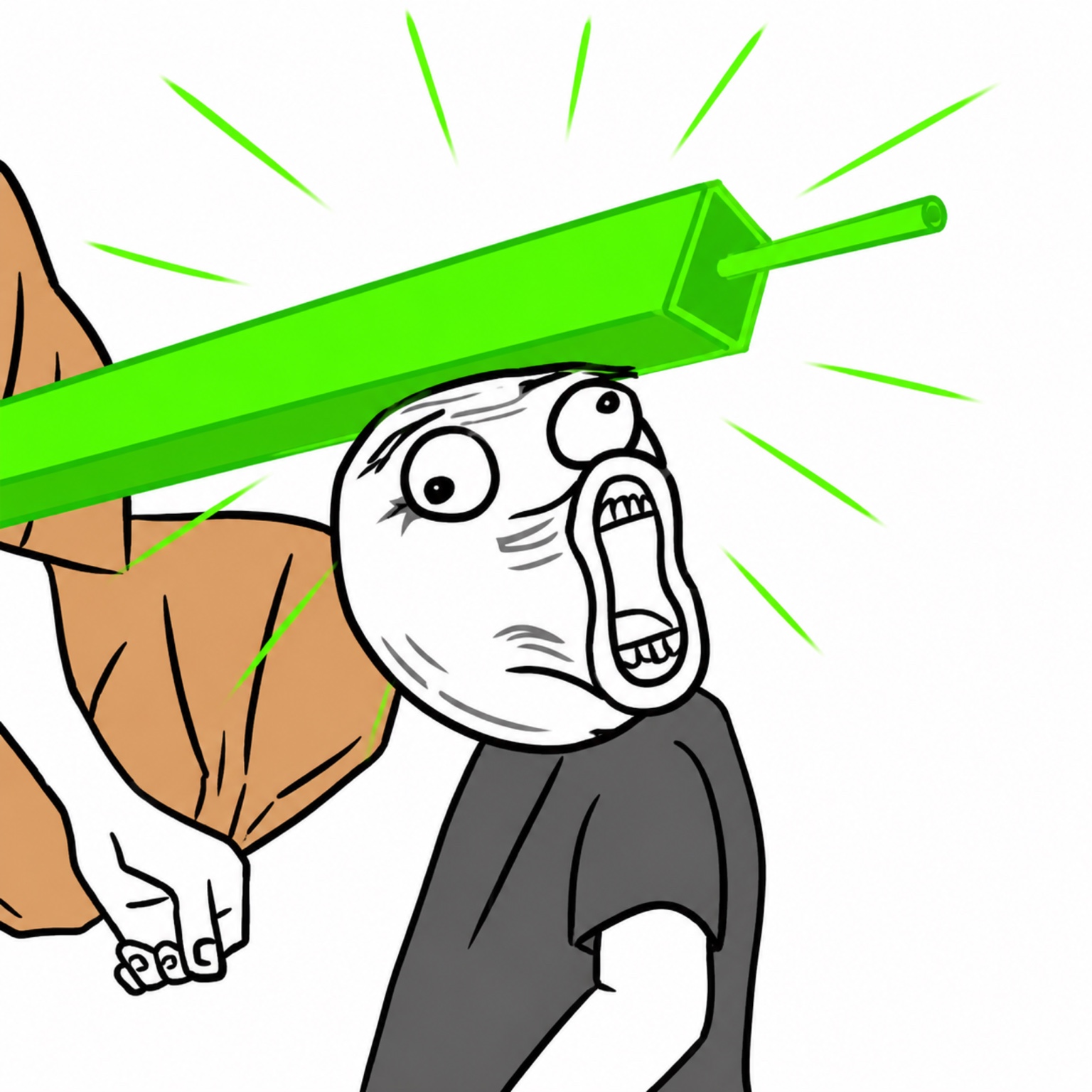 LOLGuy hit by green candle